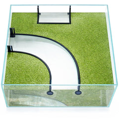 Yiyiring floating barrier arc 60cm defines plant zones in the aquarium.