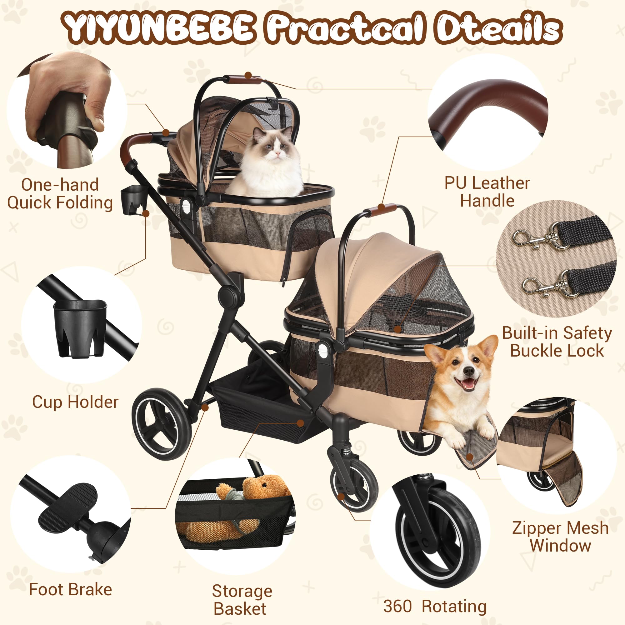 YIYUNBEBE anti-scratch mesh and fabric protecting pets