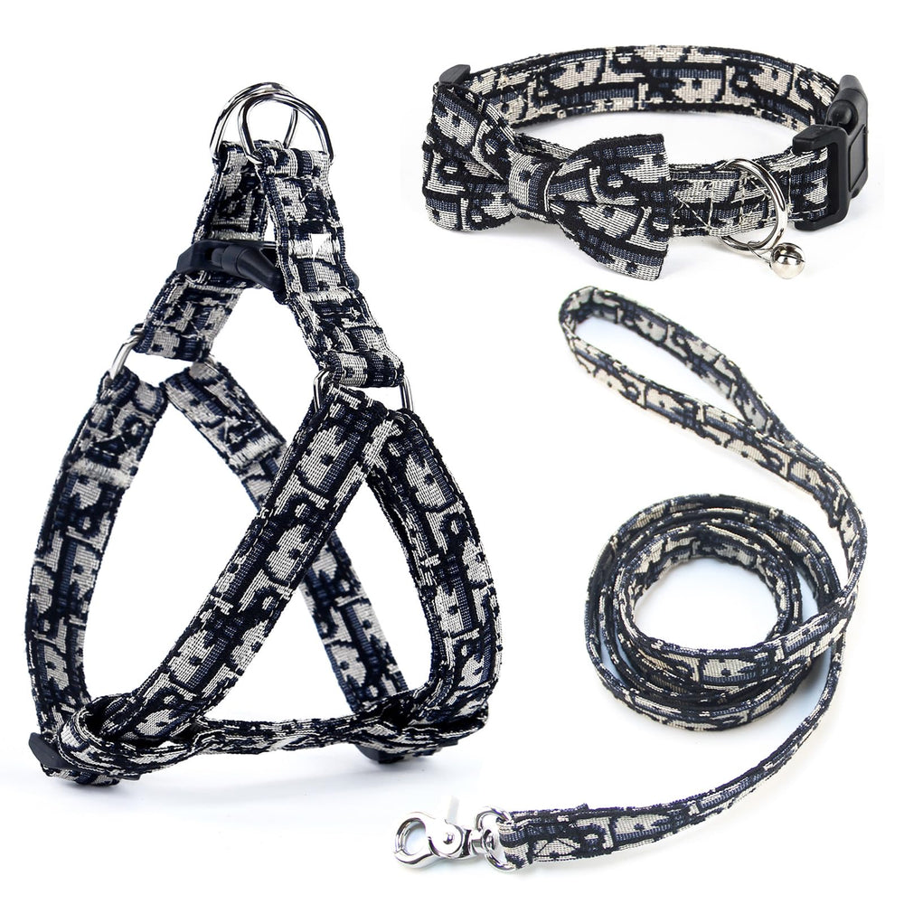 Yizepet dog collar harness set breathable for comfortable all-day walks.