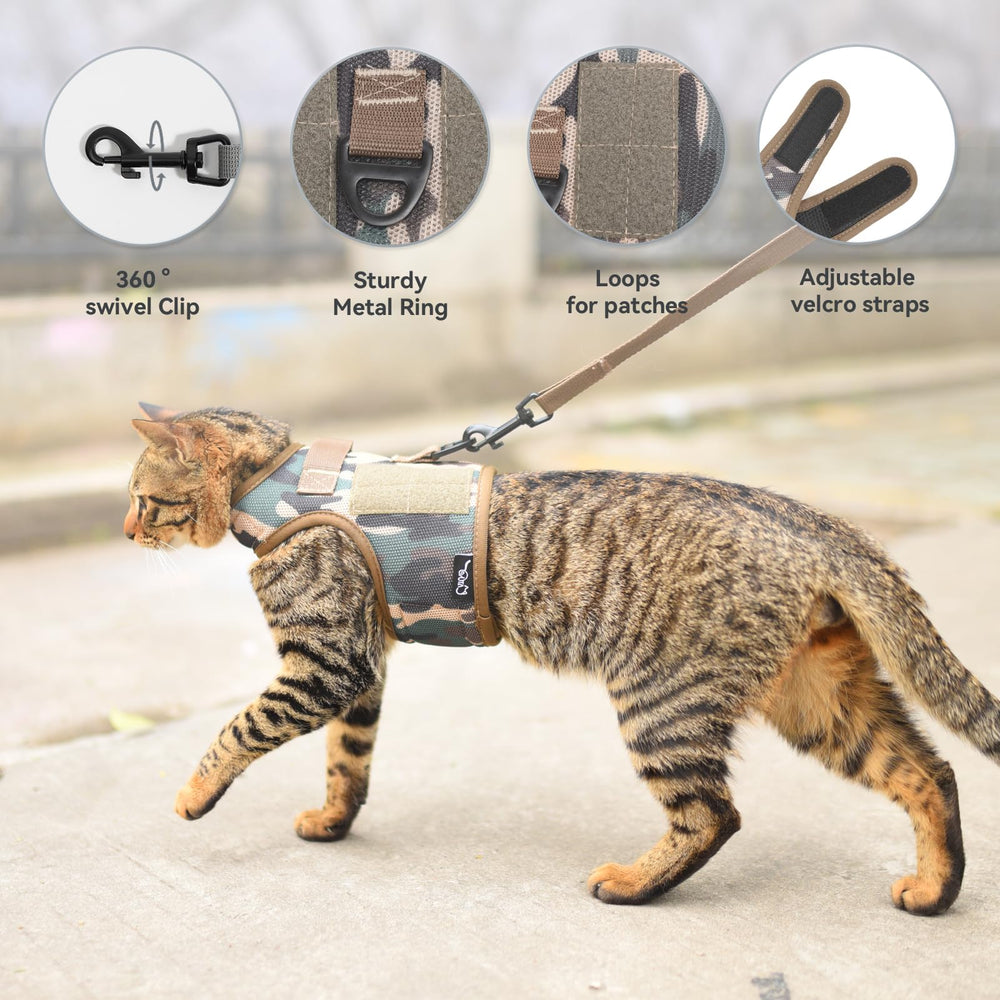YIZHI MIAOW adjustable chest and neck straps ensure a secure fit.