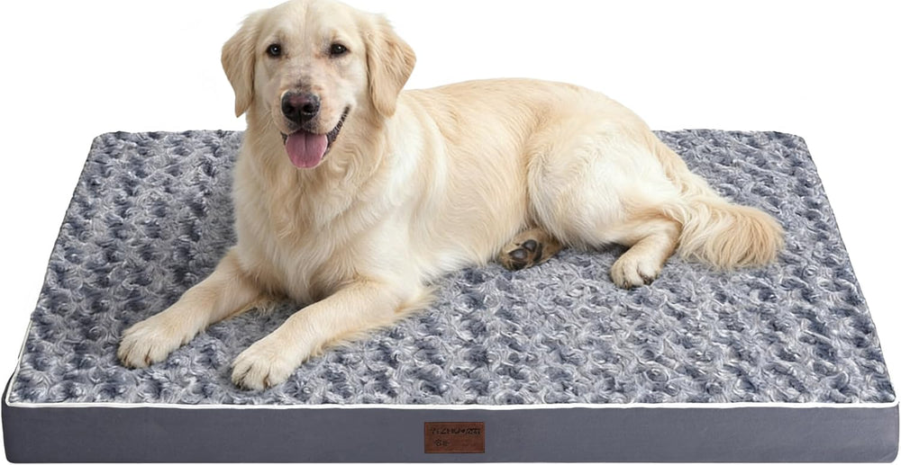 YIZHUOPET orthopedic dog bed mat with egg-crate foam close-up for comfort