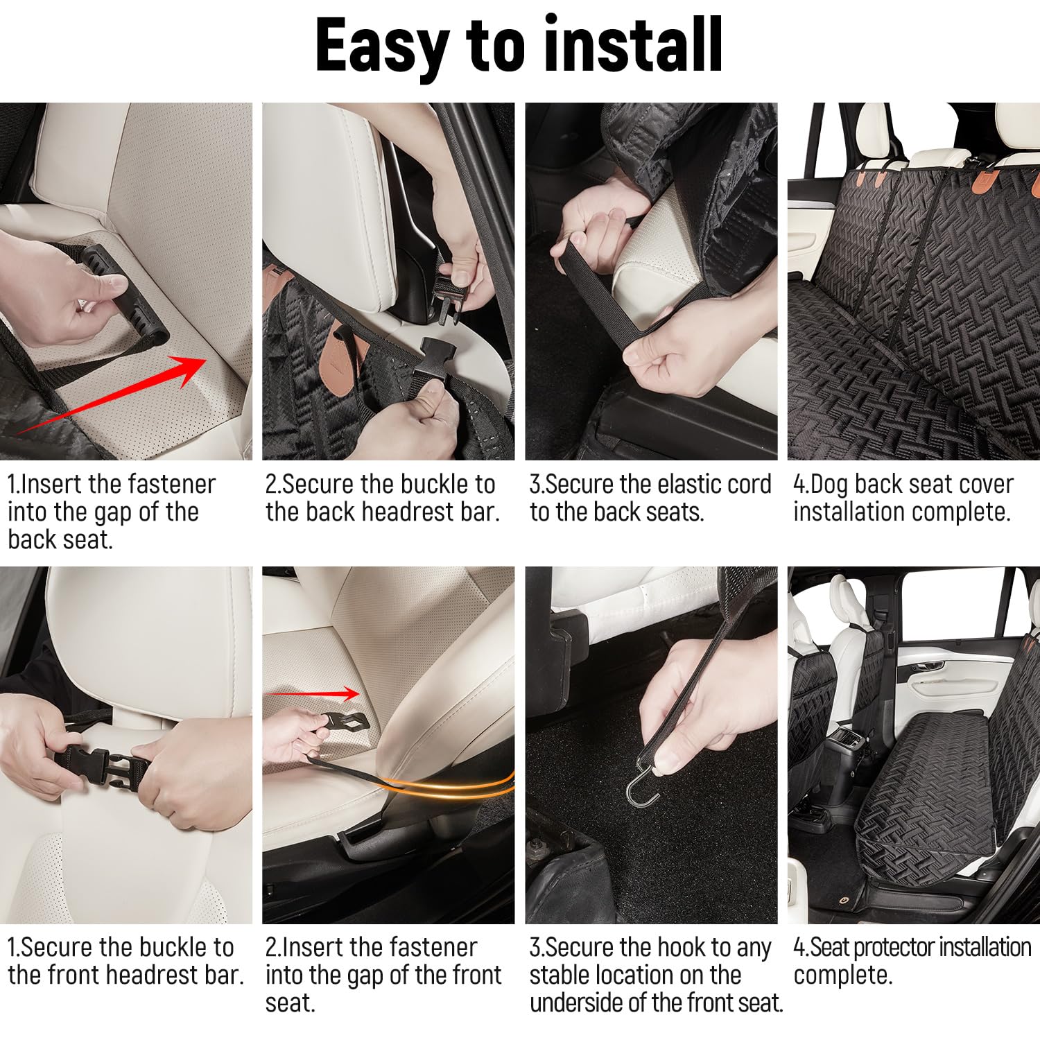 YJGF dog seat cover durability test for long lasting protection