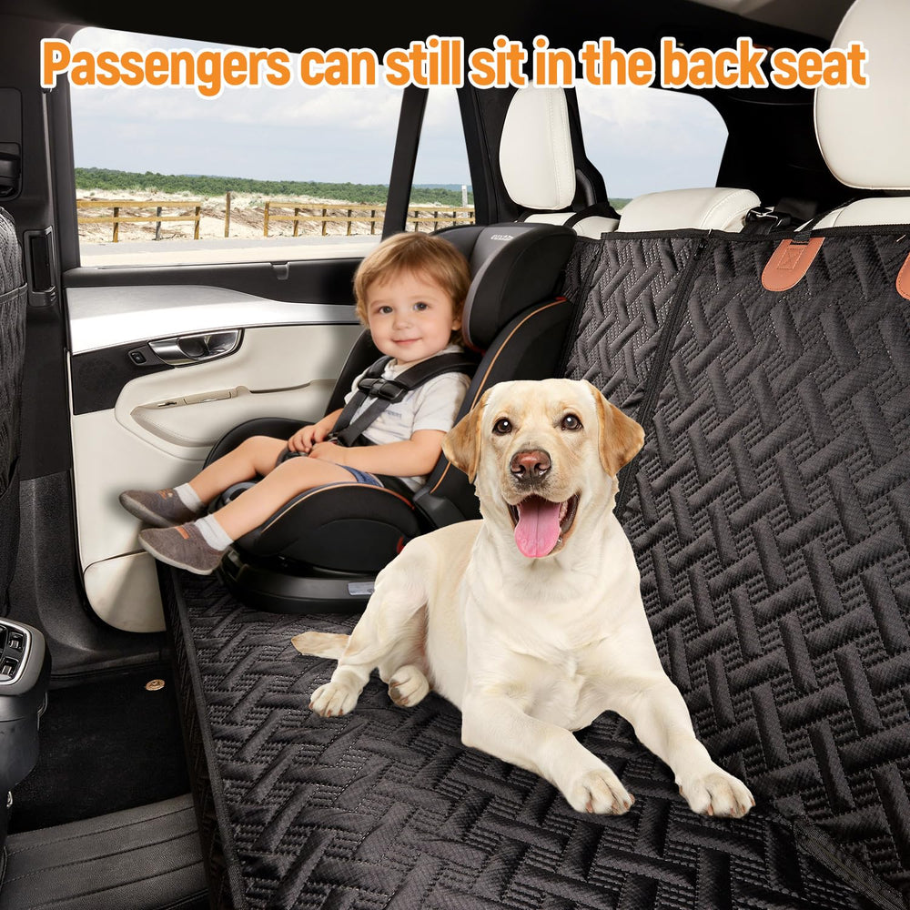 YJGF dog seat cover waterproof fabric prevents spills and keeps car clean