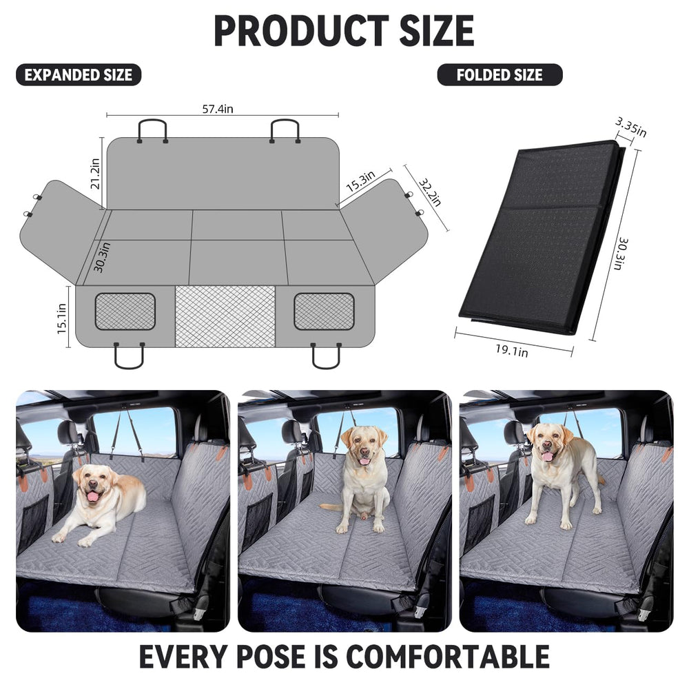 YJGF easy-install dog seat cover for quick setup in minutes.