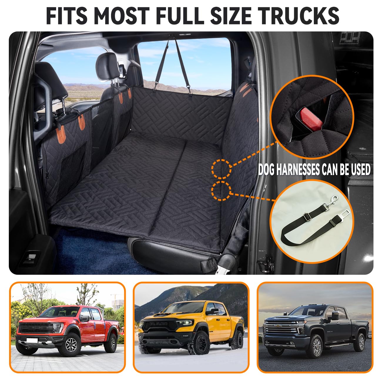 Premium Oxford fabric offers wear resistance for active dogs on road trips.