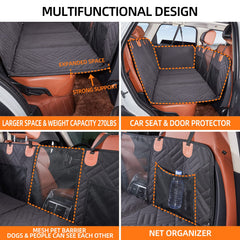 YJGF waterproof seat cover for dogs keeps interior clean.