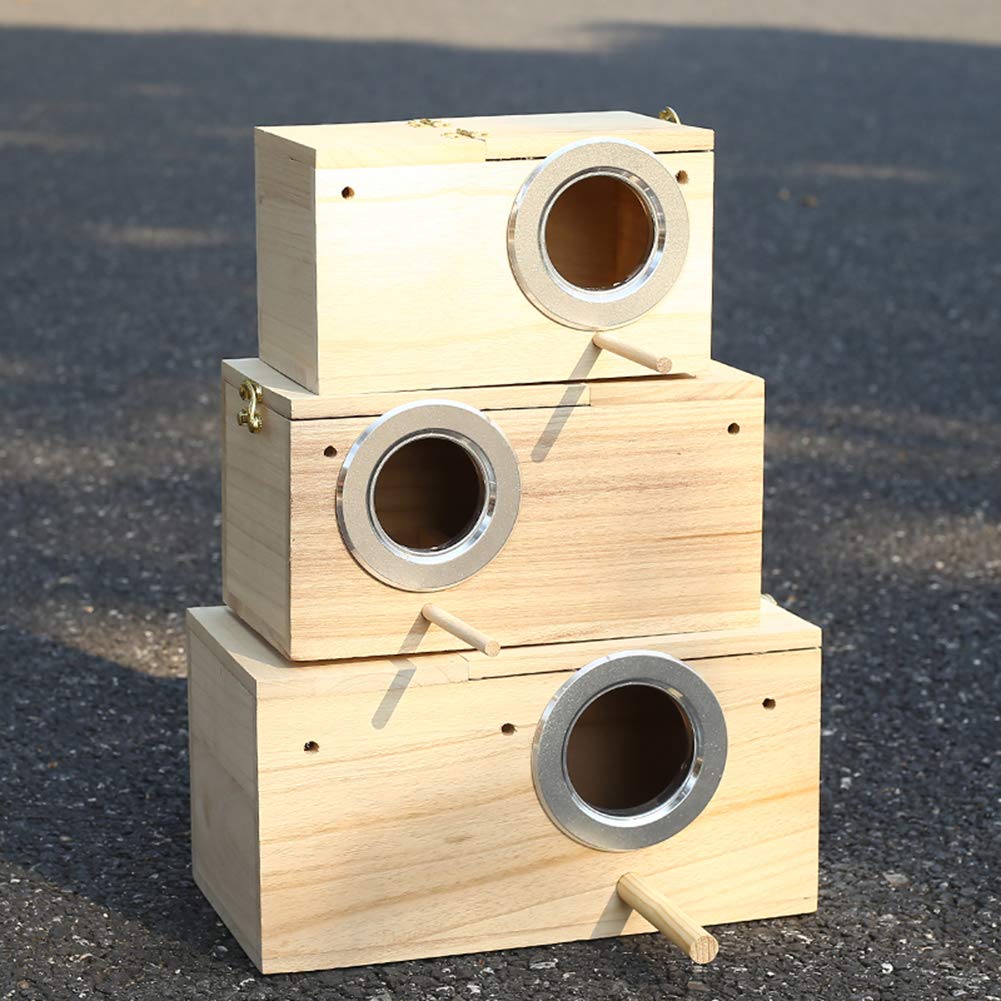 YJJKJ parakeet nest box ventilation promotes air flow inside.
