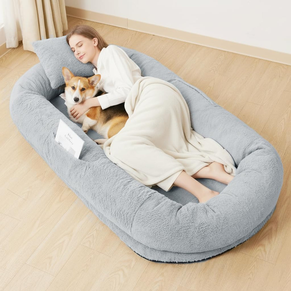 YJPCKH giant human dog bed with cozy giant-size nook for shared relaxation