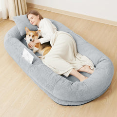 YJPCKH giant human dog bed with cozy giant-size nook for shared relaxation