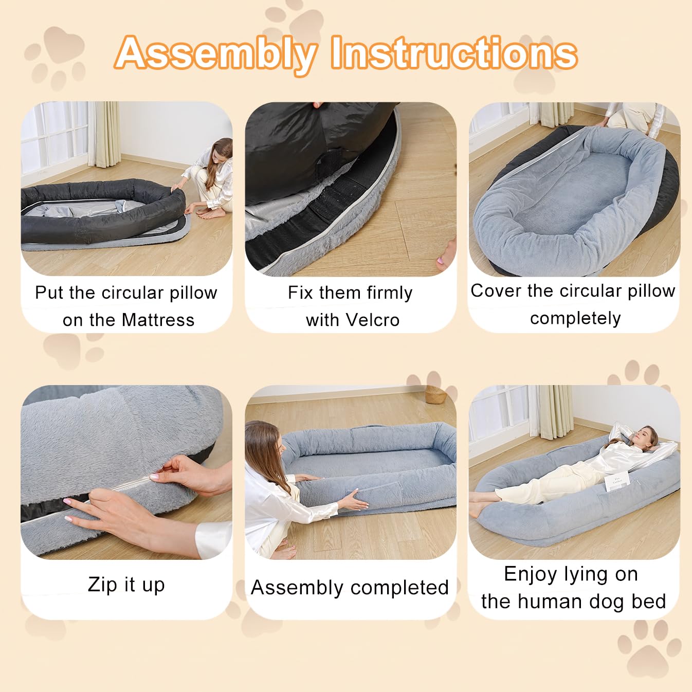 YJPCKH removable faux fur cover for easy washing