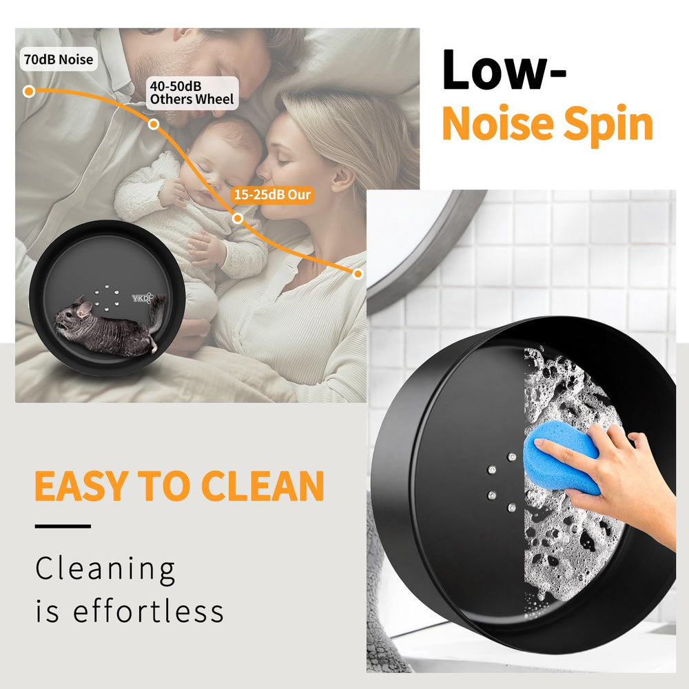 YKD 15-Inch Silent Chinchillas Wheel aluminum body highlights lightweight, sturdy performance.