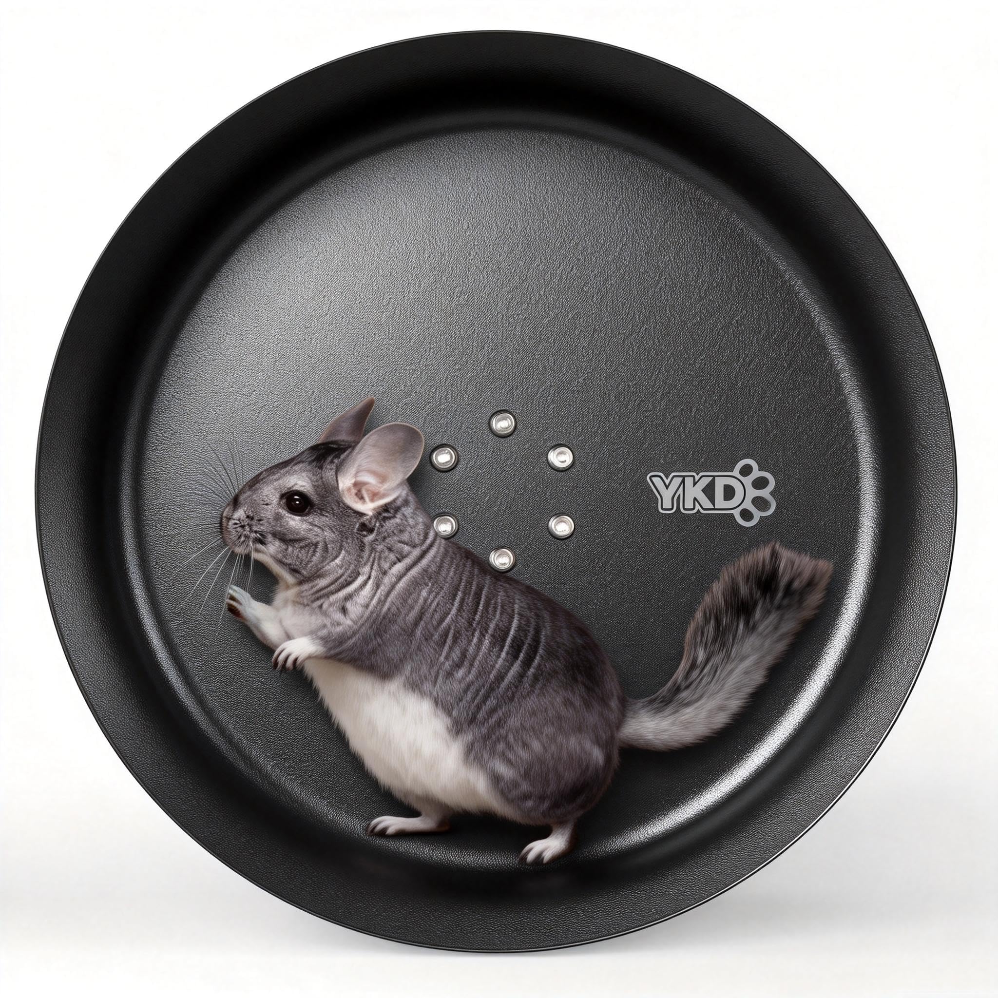 YKD 15-Inch Silent Chinchillas Wheel overview demonstrates durable build for long-lasting exercise.