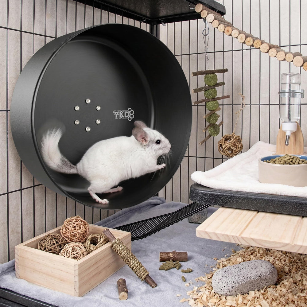 YKD 15-Inch Silent Chinchillas Wheel secure running surface prevents slips.