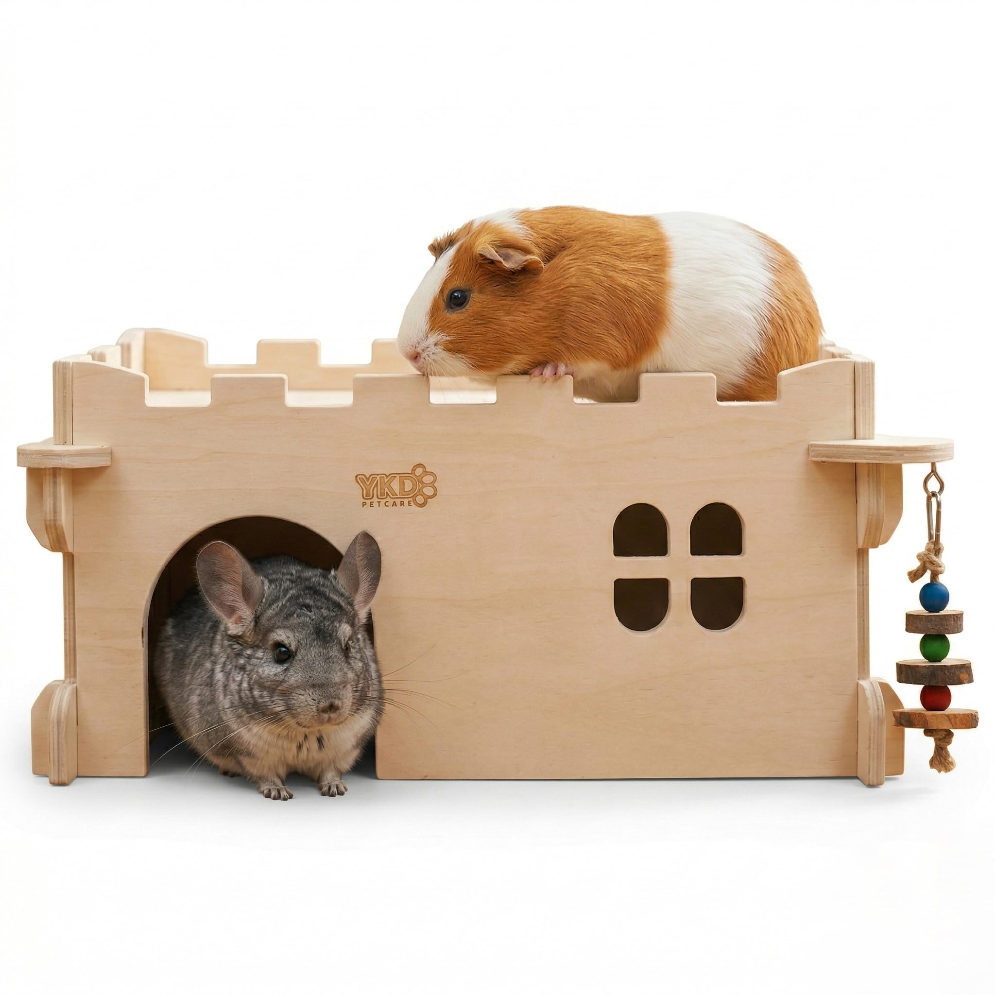 YKD Castle Chinchilla House roof view showing cozy hideout for restful play