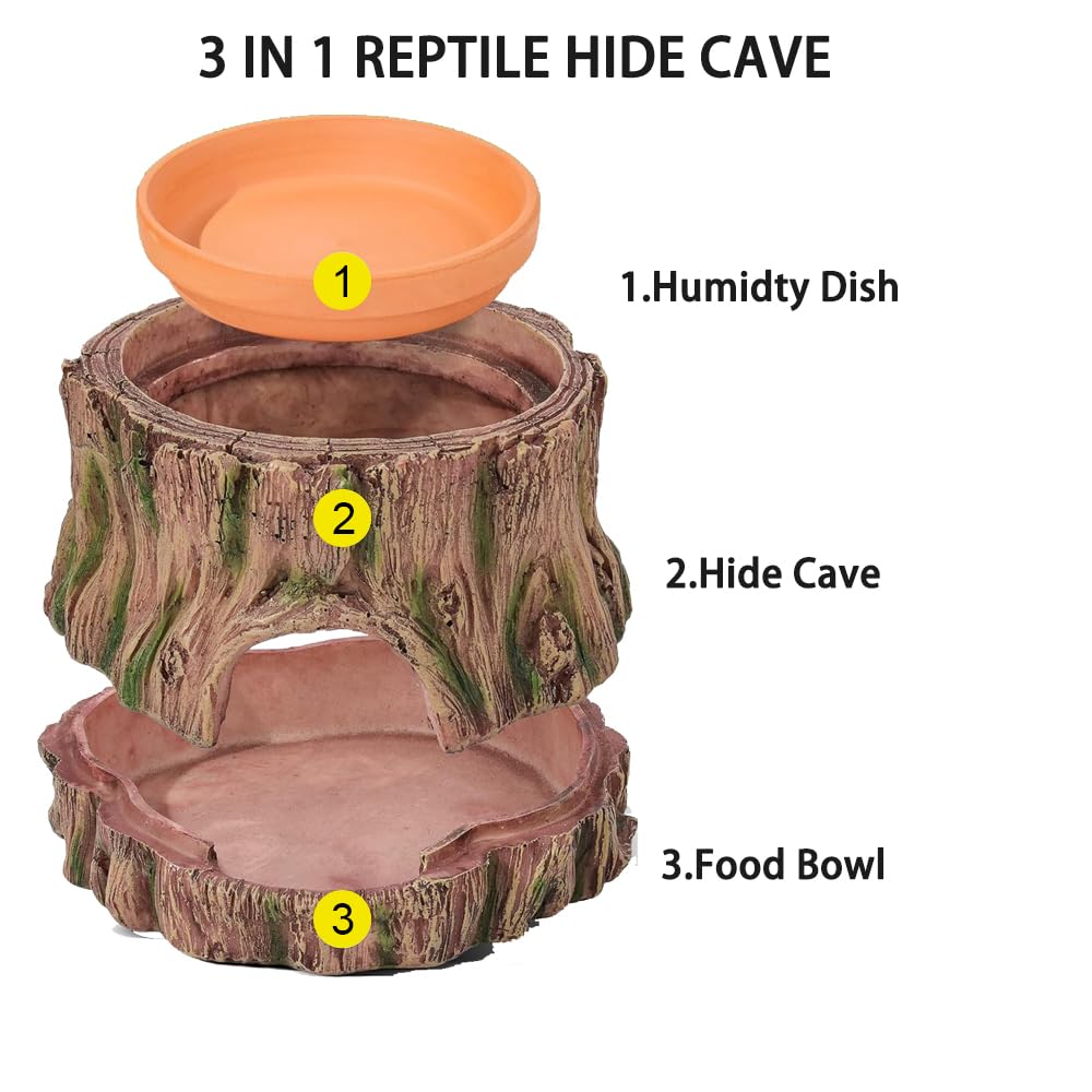 YLSMILE hideout doubles as water dish and shelter in compact tanks