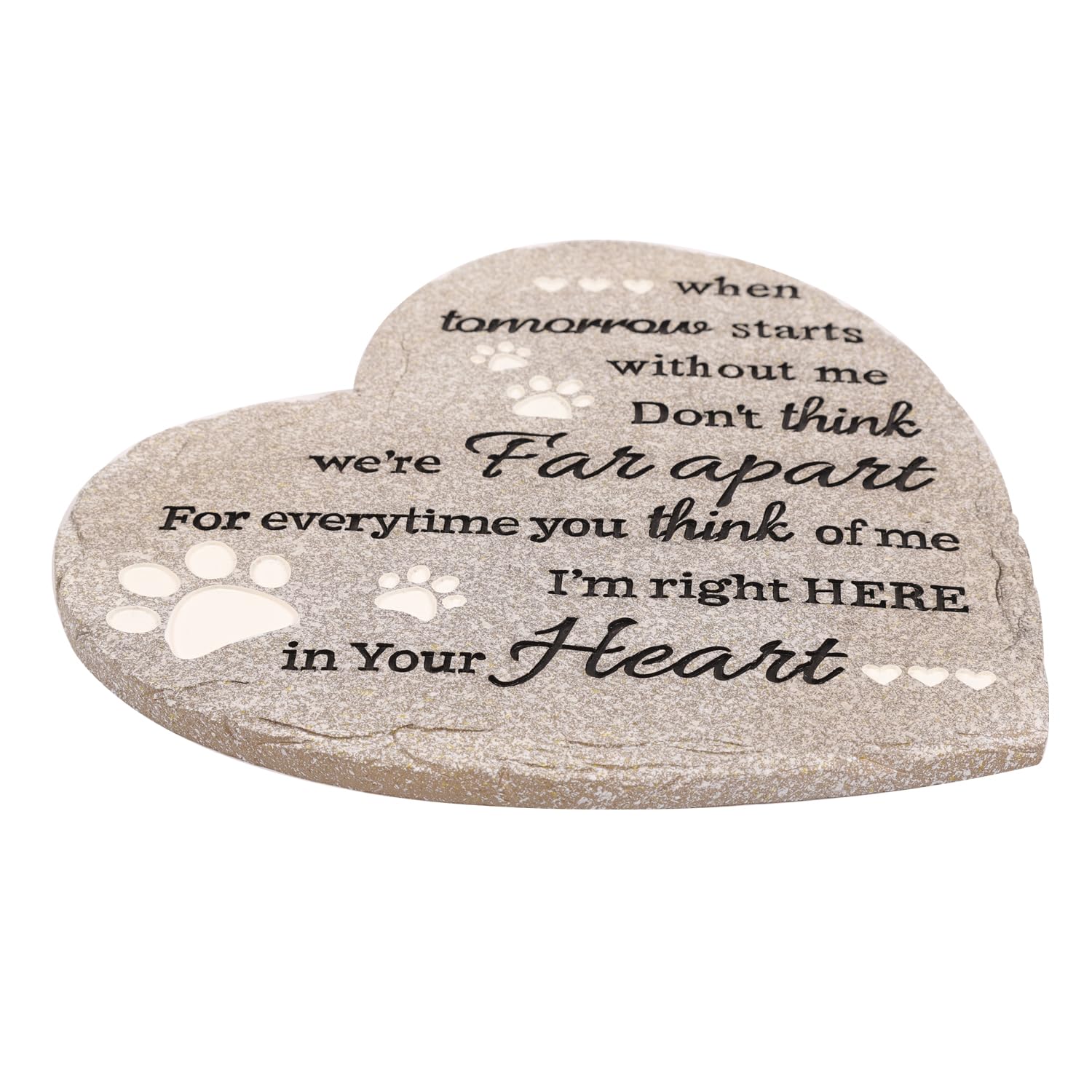 Youdear Memorials dog memorial stone with garden display option and keyhole back