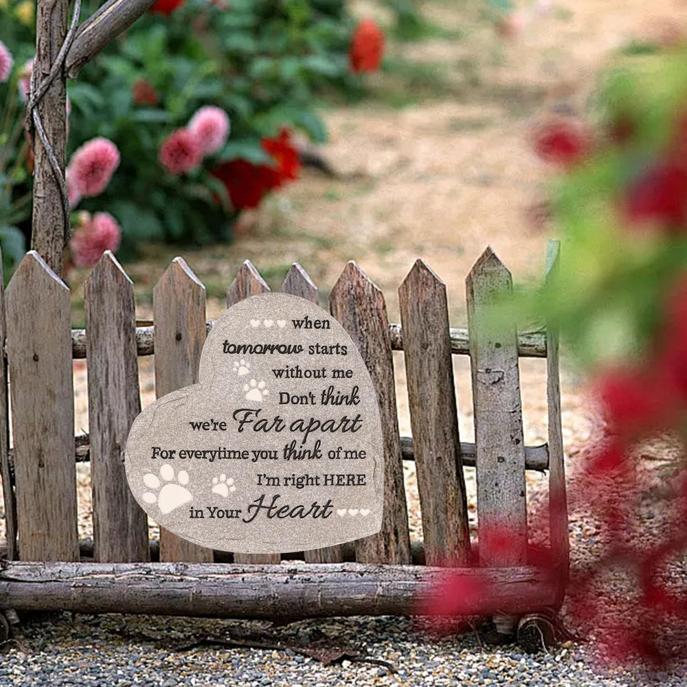 Youdear Memorials weather-resistant polyresin memorial stone for year-round use