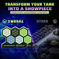 Yobbai frag rack with 11 slots and 13 plugs enables versatile frag layouts.