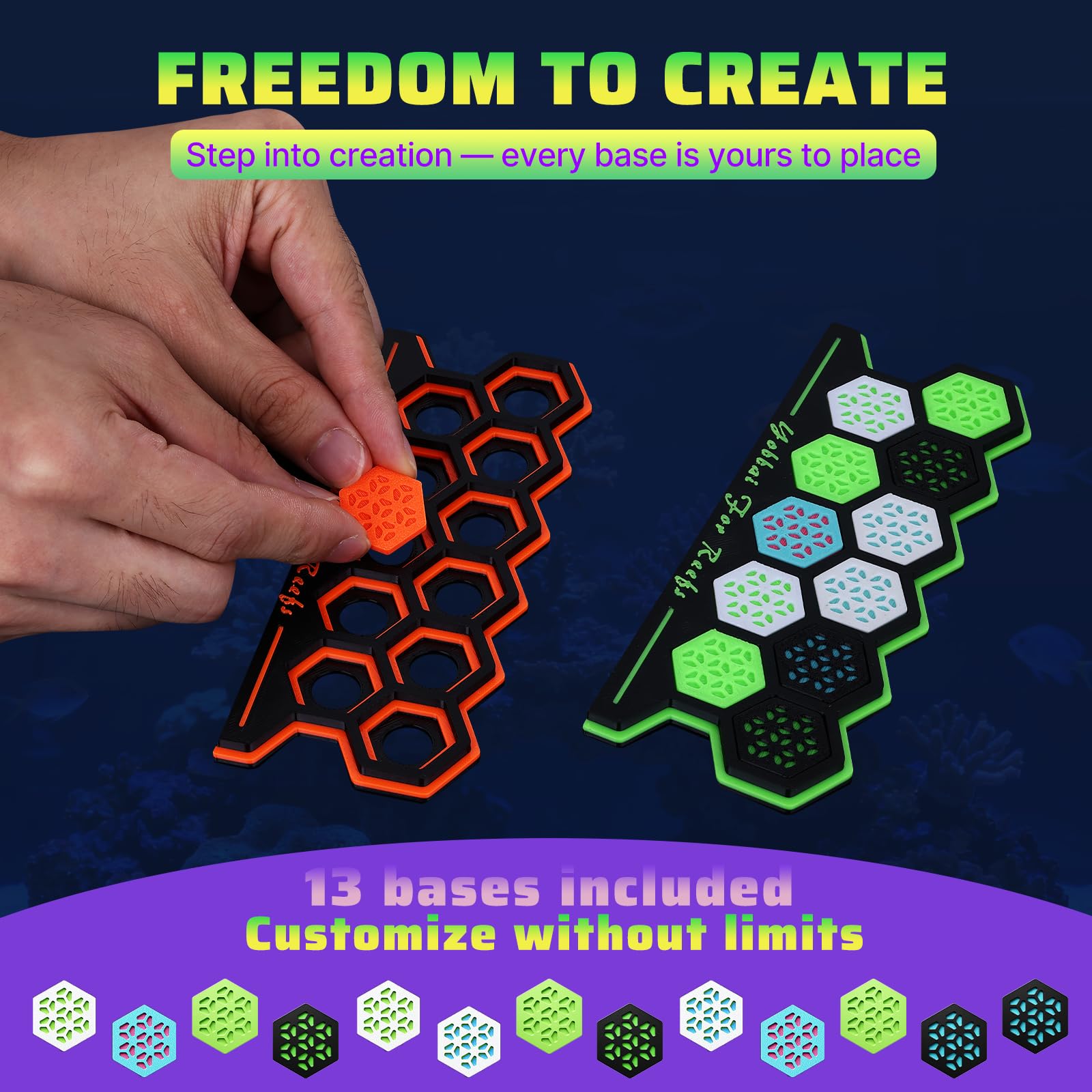 Yobbai frag plug holder supports coral grow-out and aquascaping layouts.