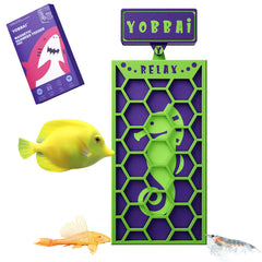 Yobbai magnetic seaweed feeder swinging action engages tangs during feeding