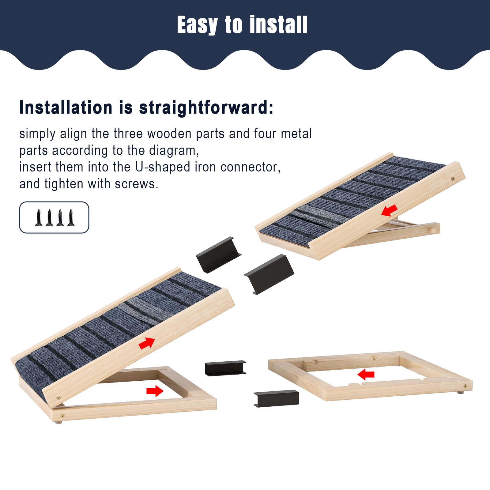 YOCAN sturdy wood construction supports frequent indoor and outdoor use.