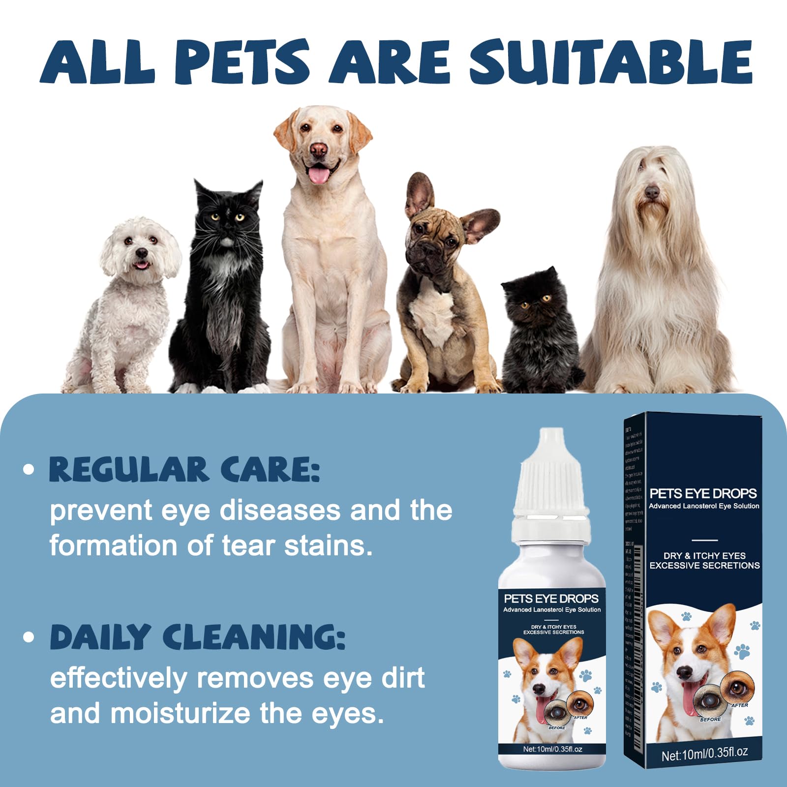 Yocisku drops for multiple pets, safe to use on various animals
