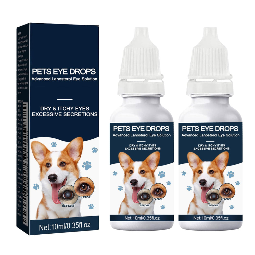 Yocisku cataract drops bottle pouring for dogs, convenient daily eye care