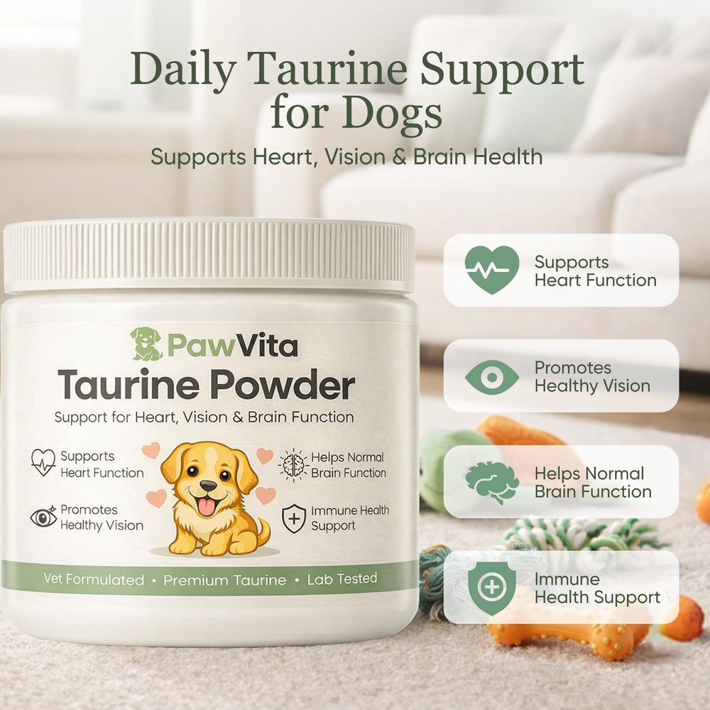 YOCMIPS Pawvita taurine powder dosing spoon enables easy measurement.