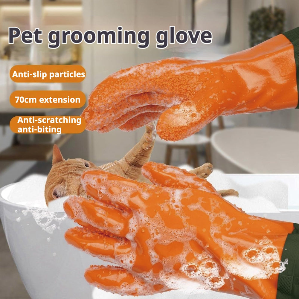 YOFANG anti-bite anti-scratch rubber glove guards hands from claws.