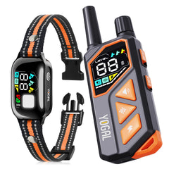 YOGAL 2-in-1 dog collar with remote for versatile training and barking control.