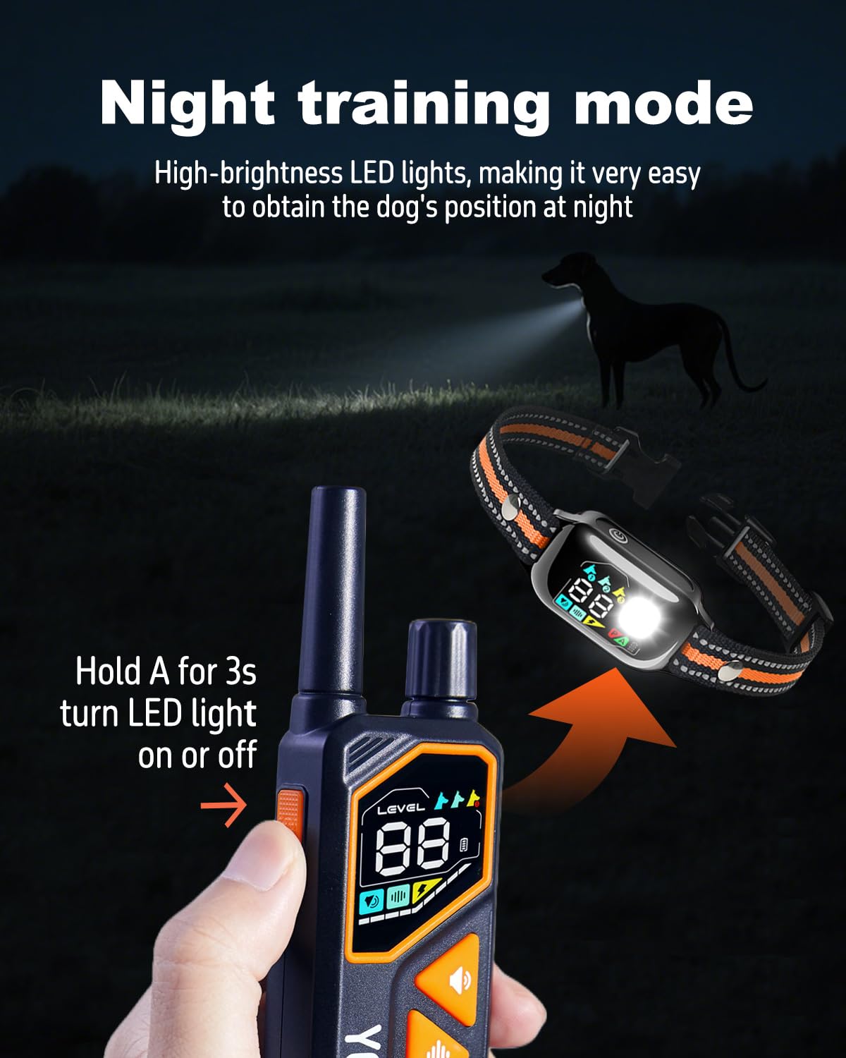 YOGAL smart bark recognition sensor reduces unnecessary stimulation.