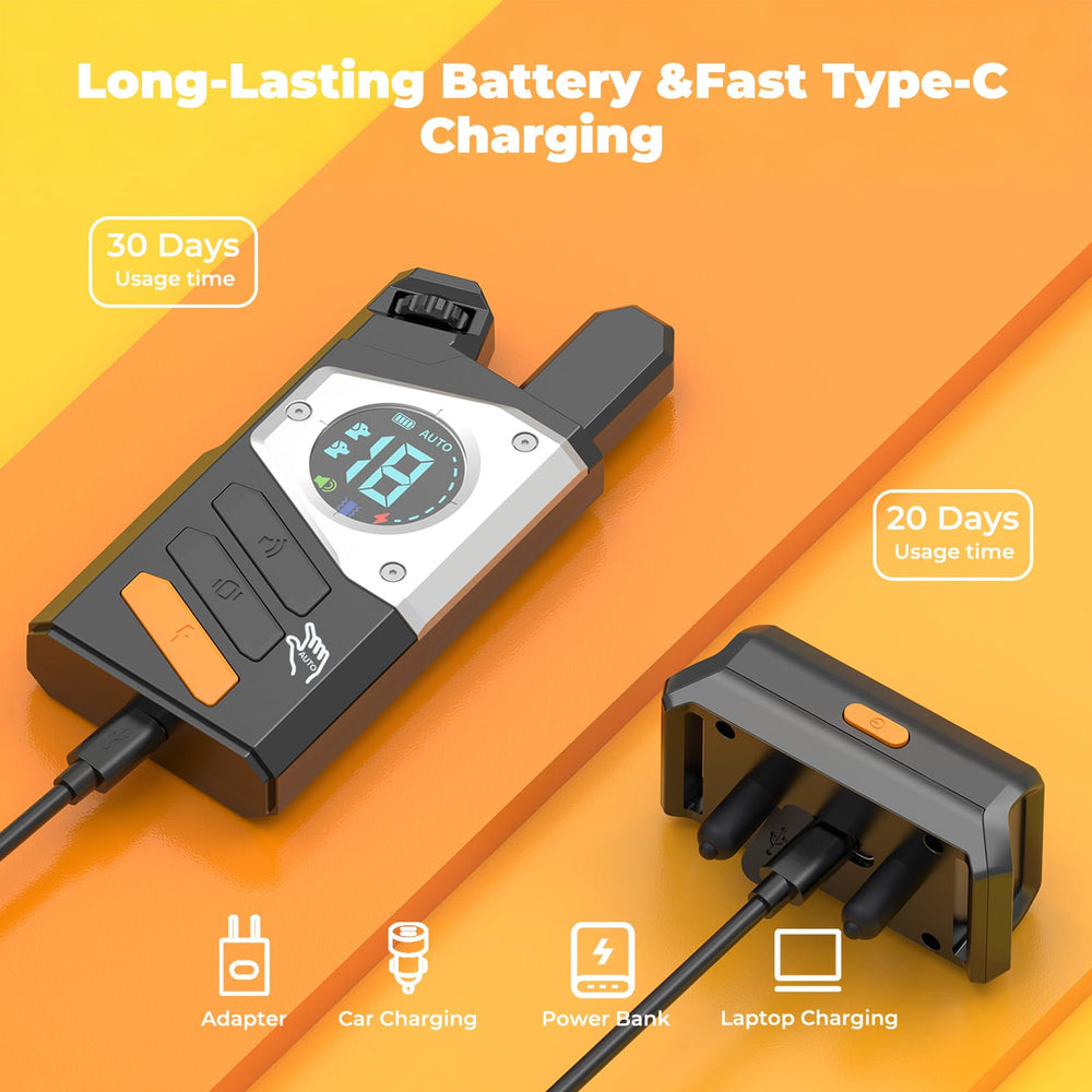 YOGAL secure on/off switch prevents accidental touches during walks