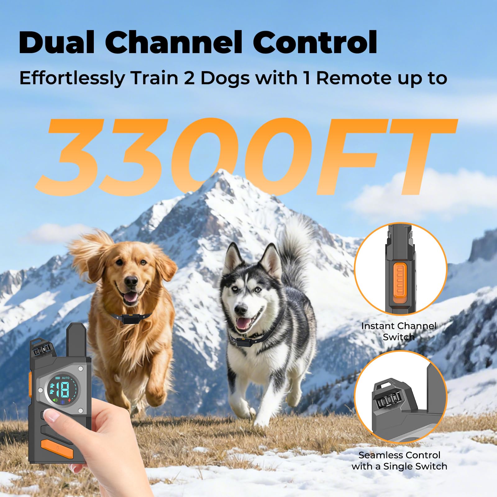 YOGAL smart barking recognition chip protects against accidental shocks