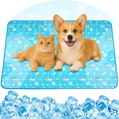 Yoheueoa dog cooling mat gel surface for cooling relief.