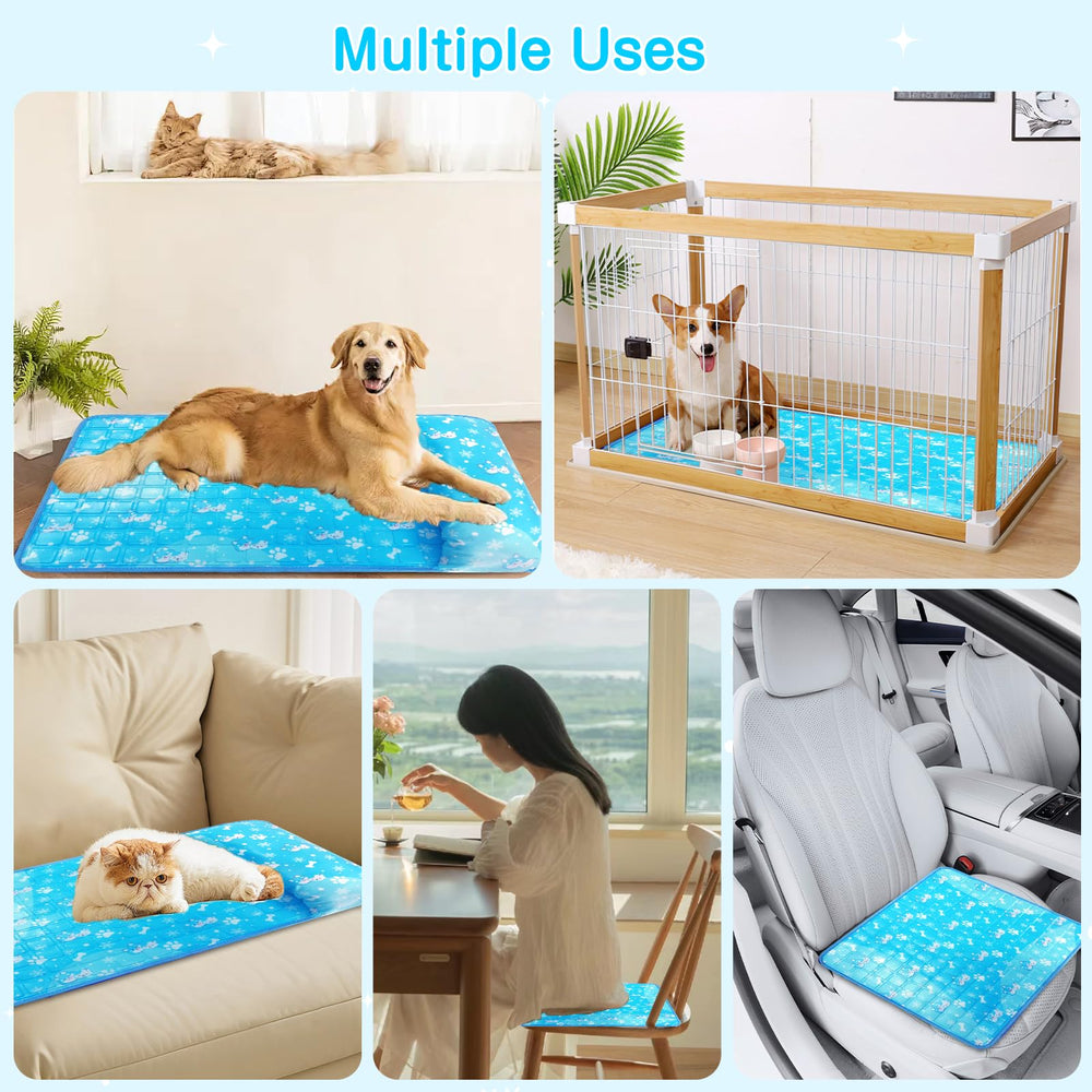 Yoheueoa dog cooling mat medium size, fits many breeds for home use.