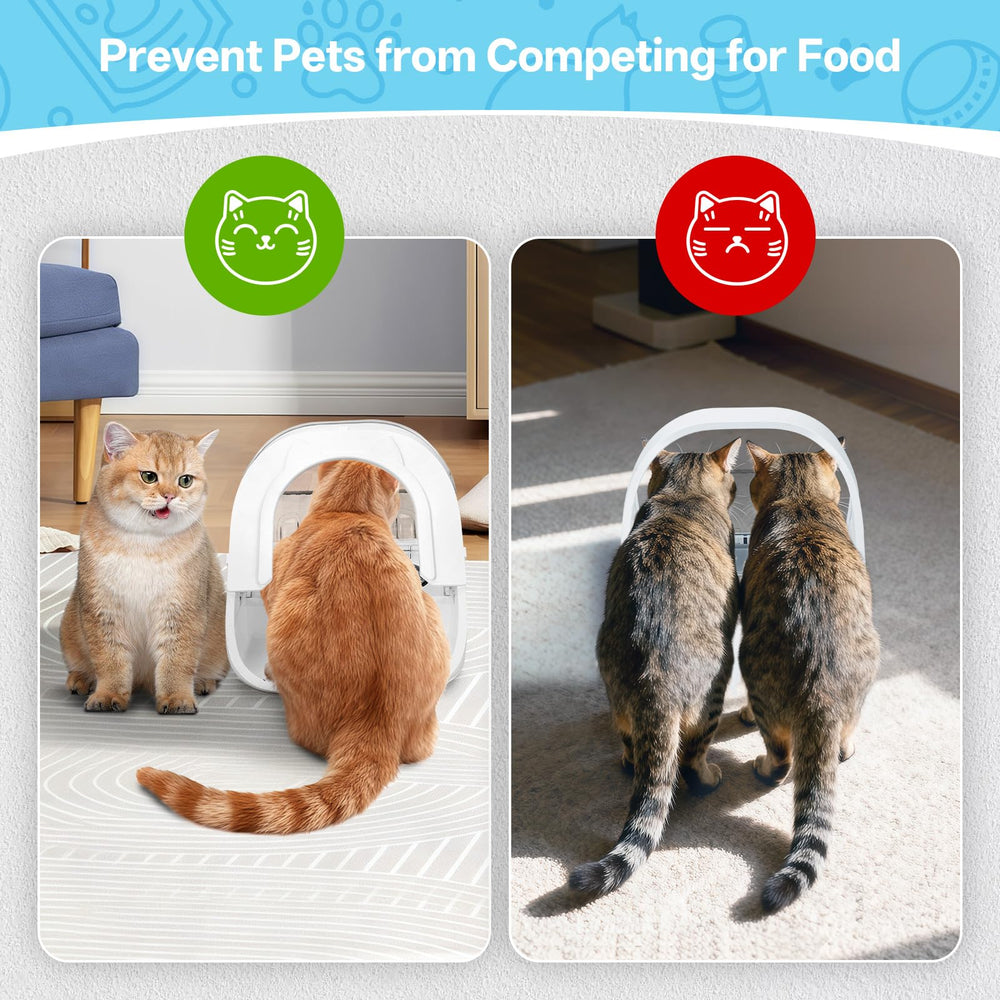 YOIHABV front cover barrier-design blocks front-area feeding in multi-pet homes