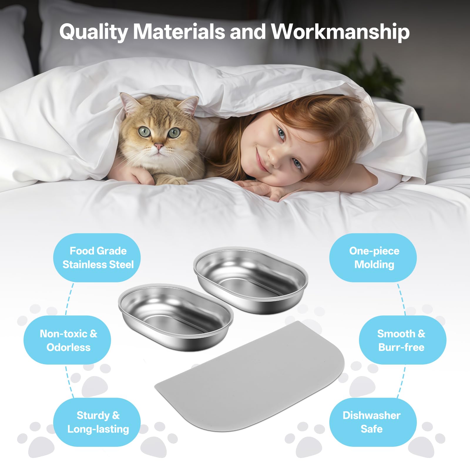 YOIHABV silicone feeder mat—catches spills and keeps feeding area clean.