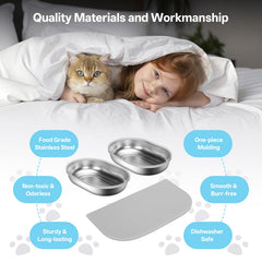YOIHABV silicone feeder mat—catches spills and keeps feeding area clean.