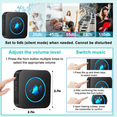 Yoiilifee dog door bell demonstrates 1000 ft wireless range
