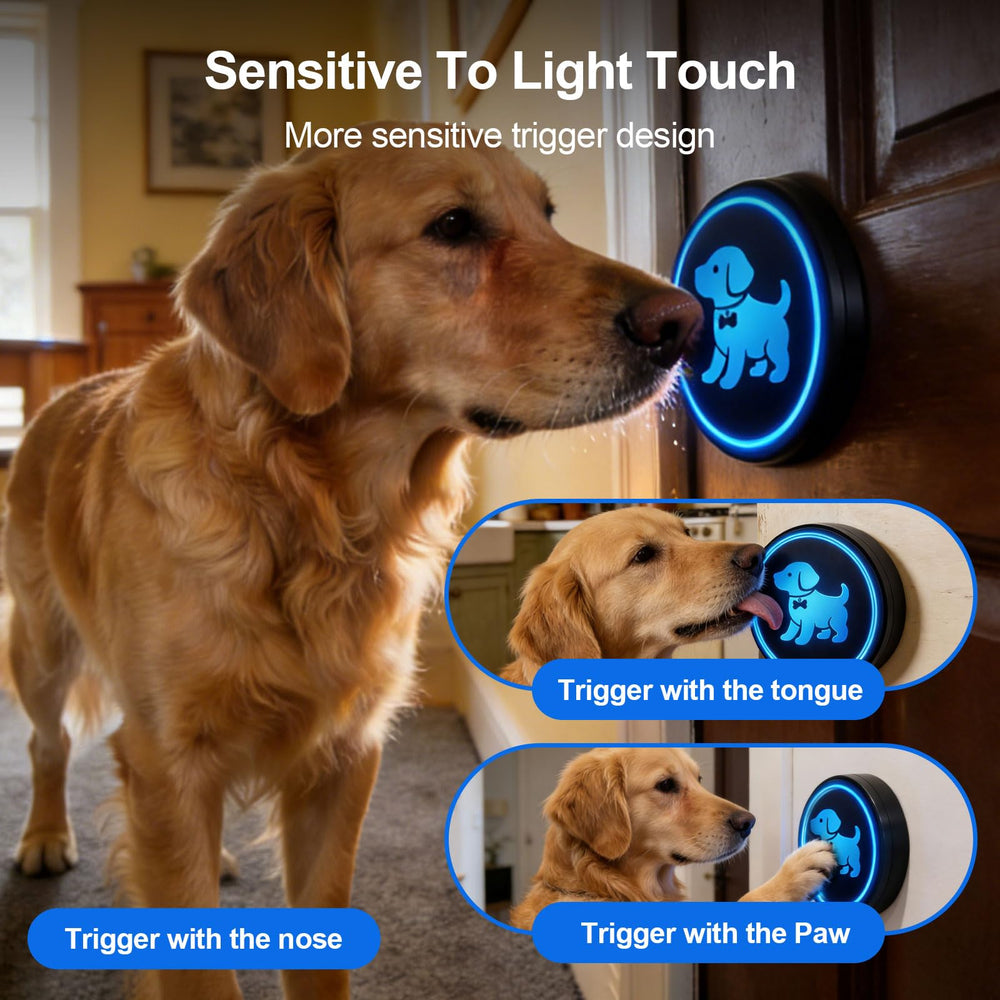 Yoiilifee dog doorbell numeric receiver display identifies pressed transmitter