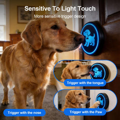 Yoiilifee dog doorbell numeric receiver display identifies pressed transmitter