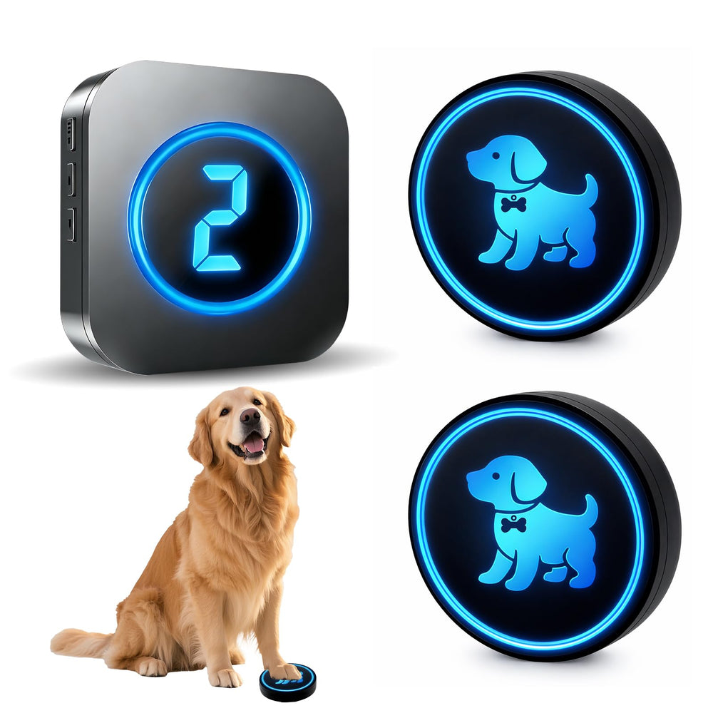 Yoiilifee dog doorbell receiver display shows which transmitter activated for training