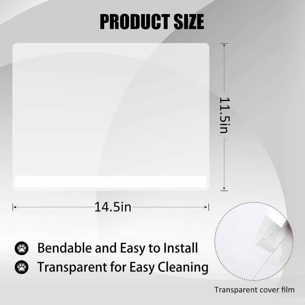 YOILES transparent material close-up showing clear material and edge seal