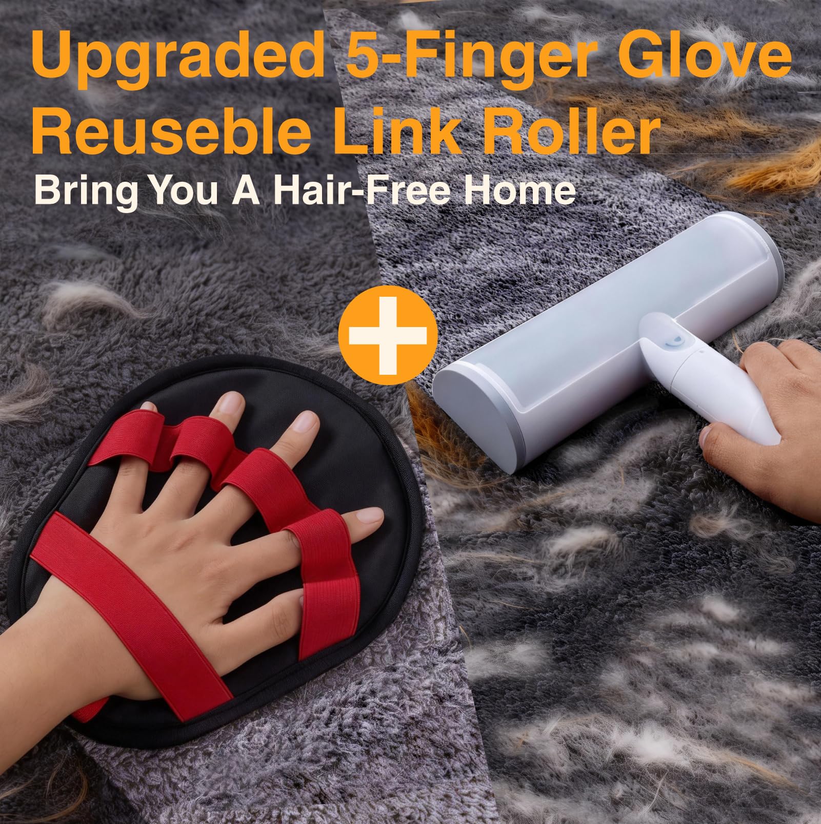 Yoioyms self-cleaning roller lifts fur from fabrics easily