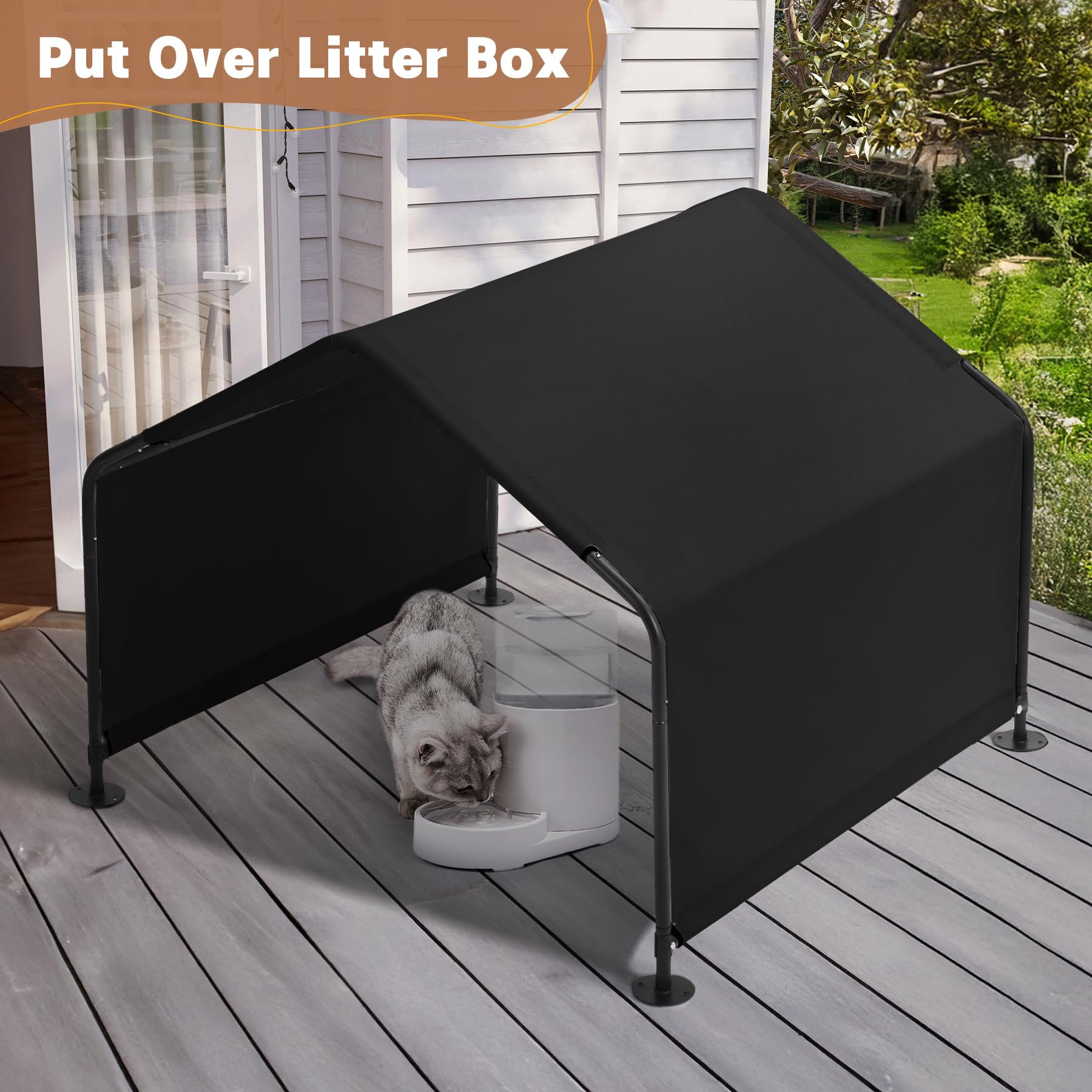 Yokaniwa 4x4x3 pet tent is quick to assemble for outdoor use