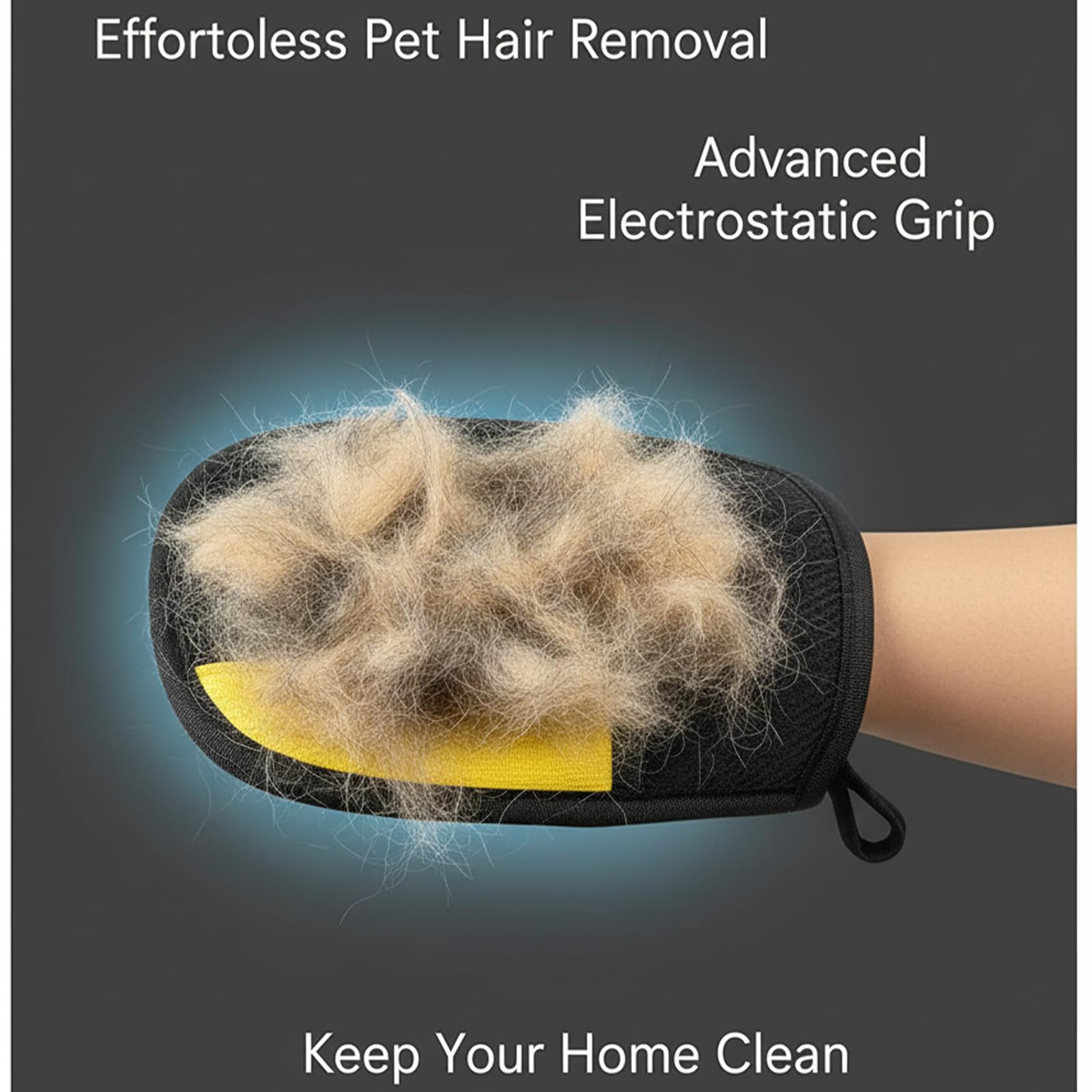 Yomi Pet Hair Remover Glove for cat grooming and loose fur removal safely.