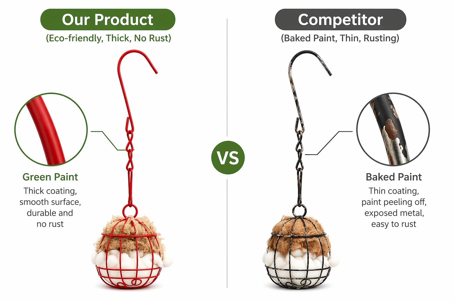 Yomishine jute cotton mix provides cozy textures for small birds.