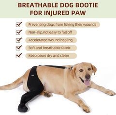 Yoneba ultra-soft fabric sock cushions the paw during wear and care.