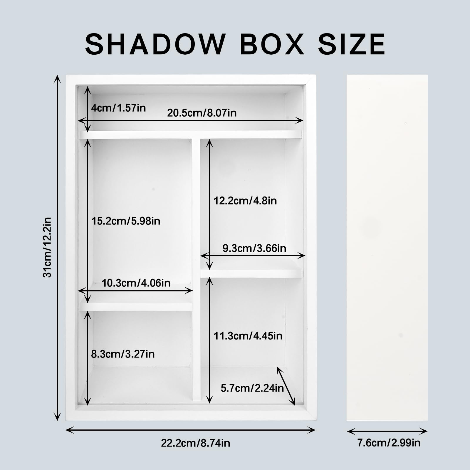 Yongvelin solid wood frame with crystal-clear glass front