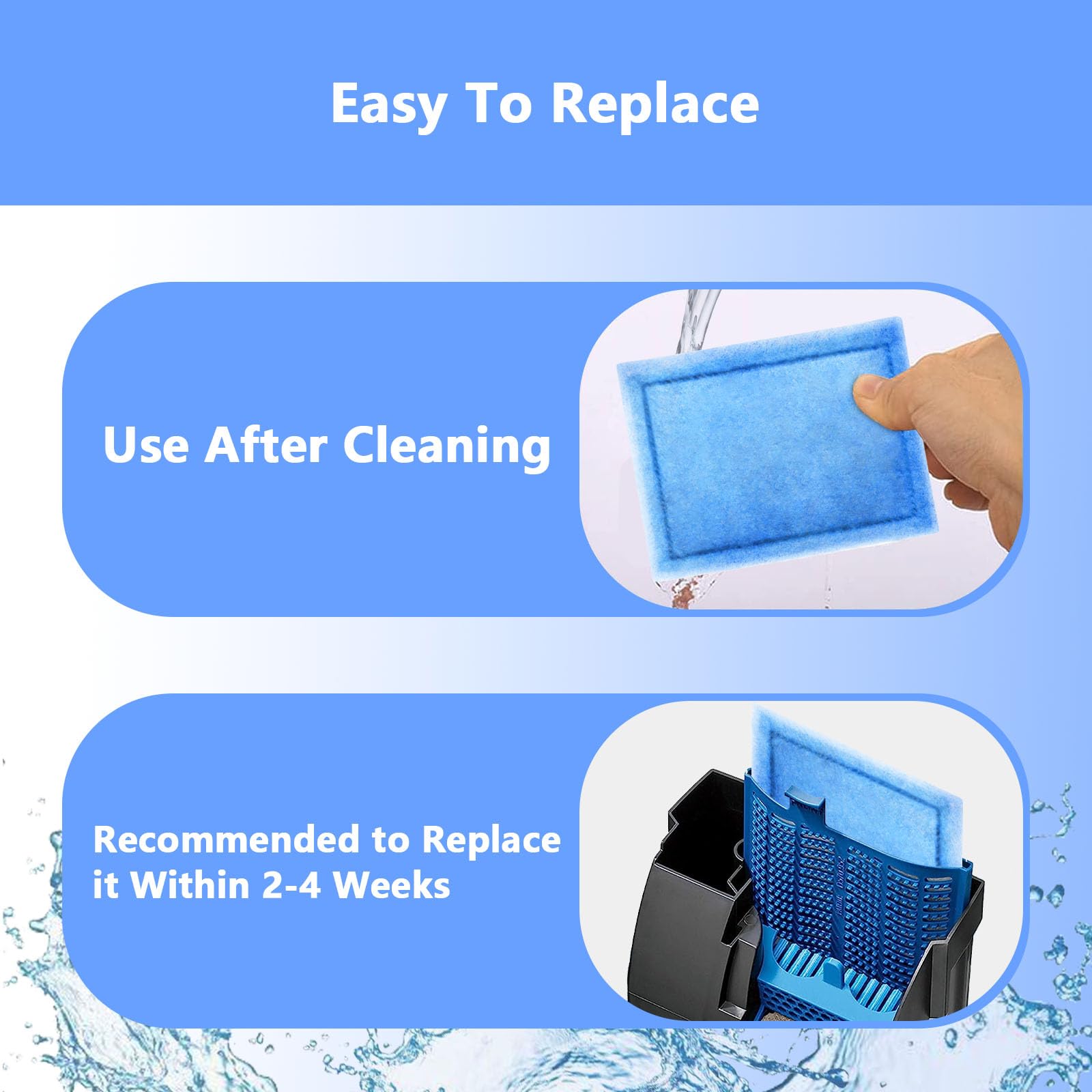 Keeps tank water clear, helping fish feel comfortable.